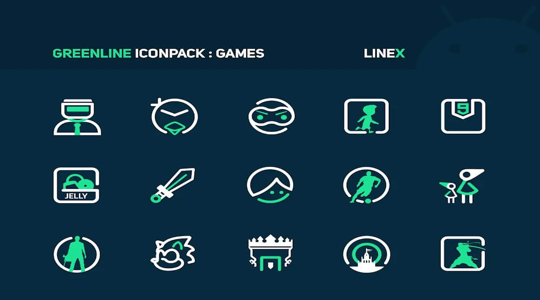 GreenLine Icon Pack: LineX